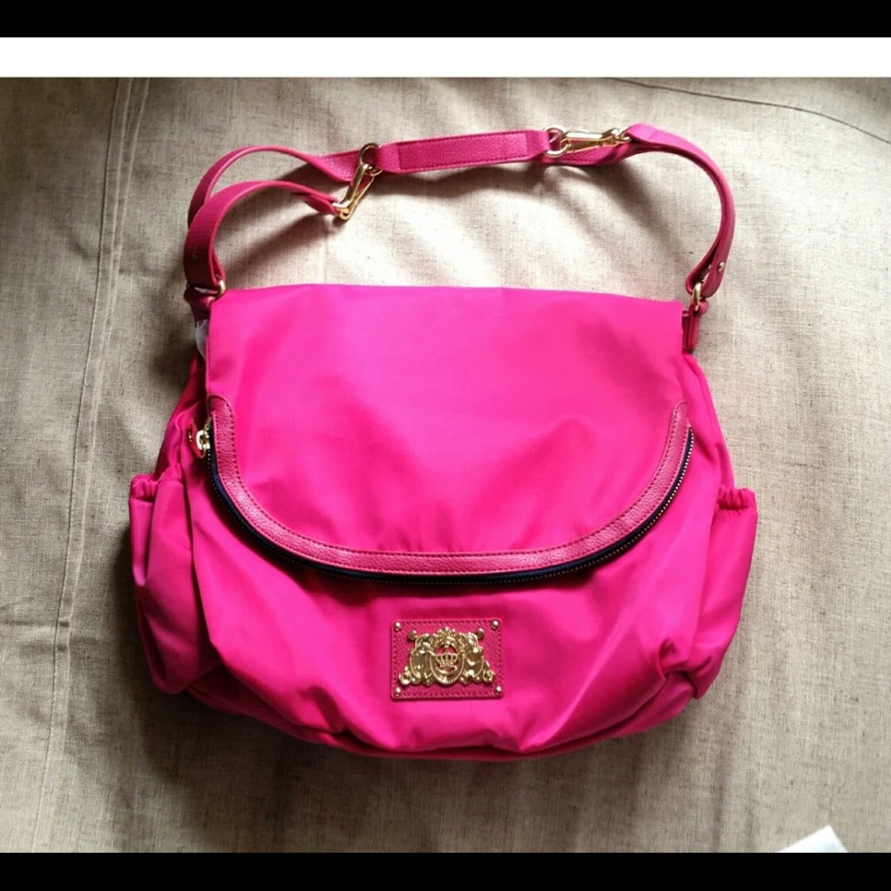 Juicy Couture pink diaper Bag